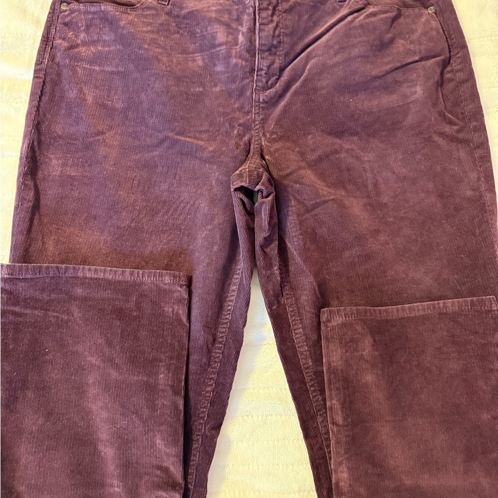 Talbots woman’s Rich Purple Corduroy Pants